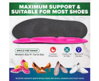 1st Care 12 Pairs Women 3D Insole Joint Padding Arch Support Heel Cushioning - Black
