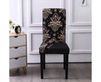 4Pcs Stretch Dining Chair Cover Removable Washable Chair Covers -Style 1