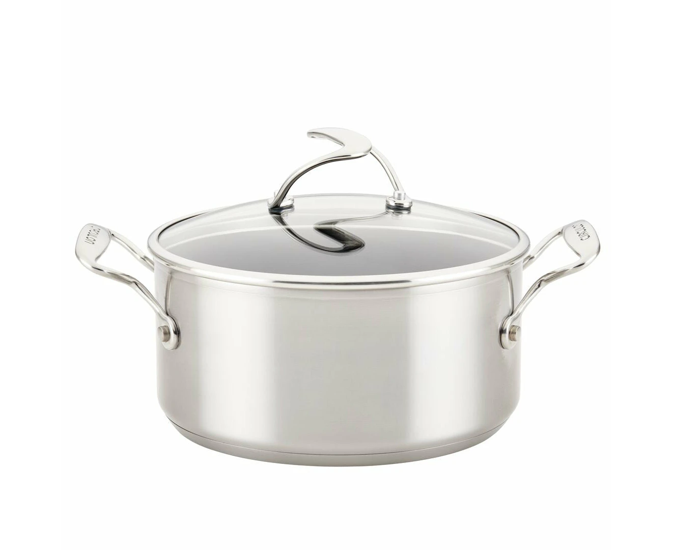 Circulon SteelShield Nonstick Stainless Steel S-Series 22cm/3.8L Covered Saucepot