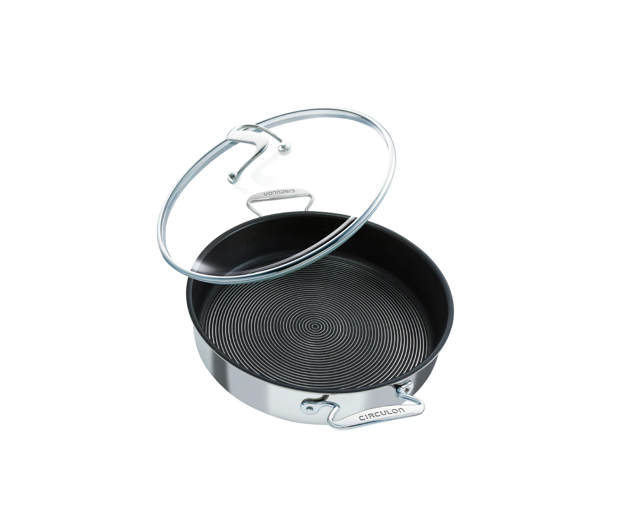 Circulon SteelShield Nonstick Stainless Steel C-Series 30cm Covered Sauteuse