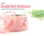 Pro 500ml Waxing Kit Wax Pot Heater (Sydney Stock) 400g Hard Beads Wax Warmer Beans Waxing Spray Skin Care Hair Removal Pink
