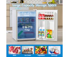 Bar Fridge, 80L Dual-Door Mini Refrigerator, Versatile and Spacious Cooling Solution for Office and Apartment Living