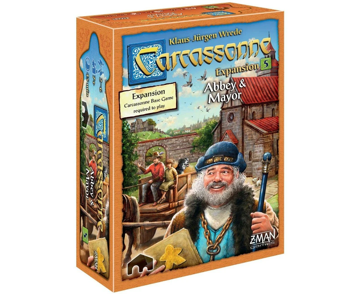 Carcassonne: Abbey and Mayor Expansion 5 Board Game