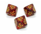 Chessex Tens 10 Dice Speckled Polyhedral Mercury Tens 10