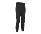High Waisted Capri Leggings for Women - Soft Slim Yoga Pants with Pockets for Running Workout-black