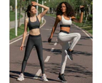 Leggings for Women High Waisted Tummy Control Yoga Pants Workout Running Legging-black