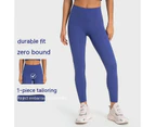 Leggings for Women High Waisted Tummy Control Yoga Pants Workout Running Leggings-Blue gray