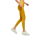 High Waist Yoga Pants, Leggings for Women Tummy Control, Workout Leggings-Golden Wheat Brown
