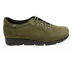 Flex & Go Jasmine Womens Comfortable Leather Shoes Made In Portugal - Green