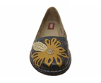 J Gean Leah Womens Comfortable Leather Shoes Made In Brazil - Navy