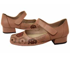 J Gean Creation Womens Comfortable Brazilian Leather Low Heel Shoes - Rose