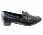 Orcade Pinza Womens Leather Low Heel Shoes Made In Brazil - Black