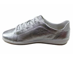 Bottero Riviera Womens Comfortable Leather Casual Shoes Made In Brazil - Silver