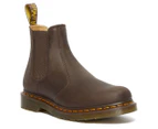 Dr. Martens Unisex 2976 Crazy Horse Leather Chelsea Boots - Dark Brown