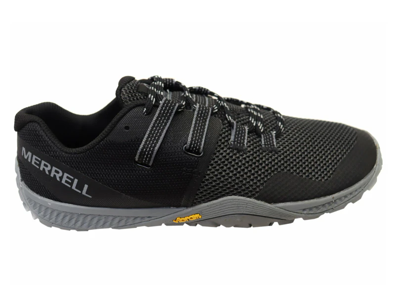Merrell Mens Trail Glove 6 Comfort Minimalist Trainers Running Shoes - Black