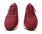 Tamaris Bessie Womens Comfortable Leather Lace Up Casual Shoes - Bordeaux