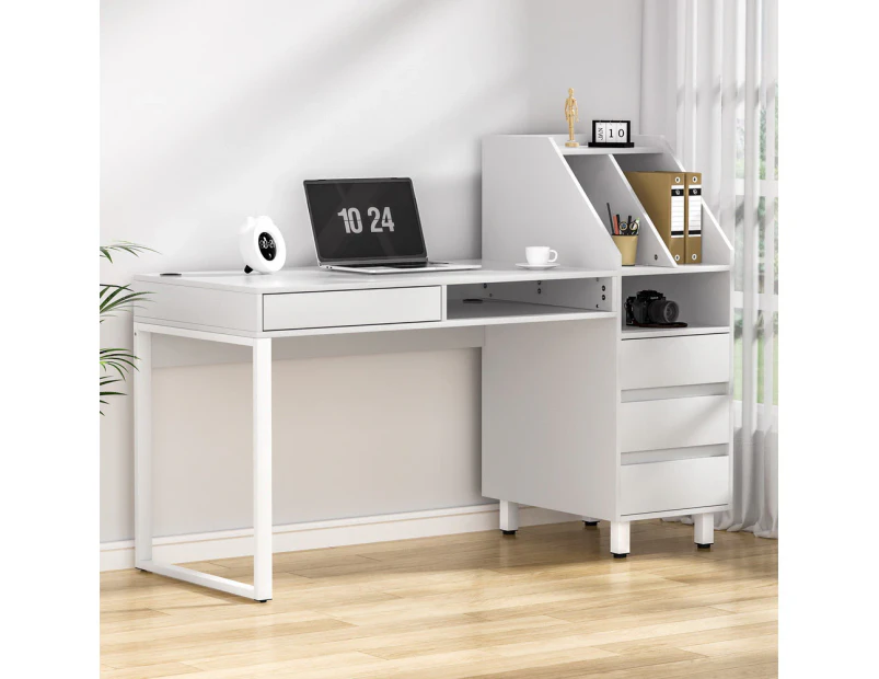 Artiss Computer Desk Office Study Desks Table Drawer Bookshelf