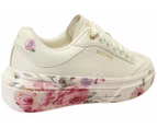 Skechers Womens Cordova Classic Painted Florals Comfortable Shoes - Natural