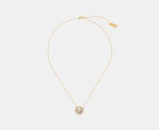 Marc Jacobs The Medallion Mother Of Pearl Pendant Necklace - Mother Of Pearl/Gold