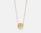 Marc Jacobs The Medallion Mother Of Pearl Pendant Necklace - Mother Of Pearl/Gold