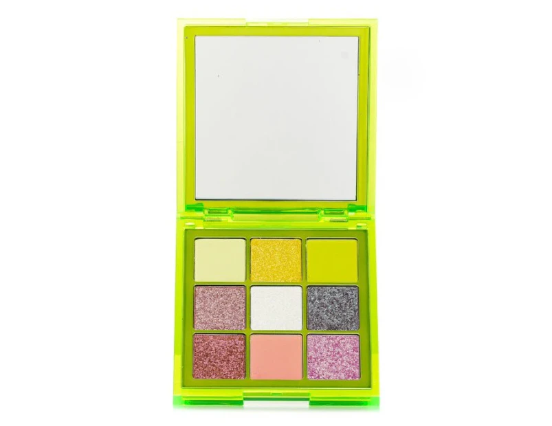 Huda Beauty Neon Obsessions Pressed Pigment Eyeshadow Palette (9x Eyeshadow)  # Neon Green 9x1.1g/0.038oz