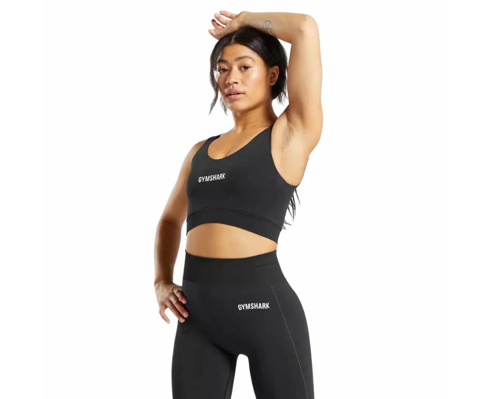 Gymshark Breeze Lightweight Seamless Sports Bra - Black