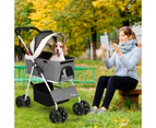 Advwin Large Dog Stroller 3in1 Pram Pet Carrier Trailer Strollers  One-Step Foldable