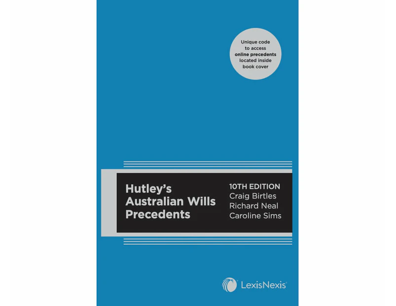 Hutley's Australian Wills Precedents, 10th edition (Hardback)