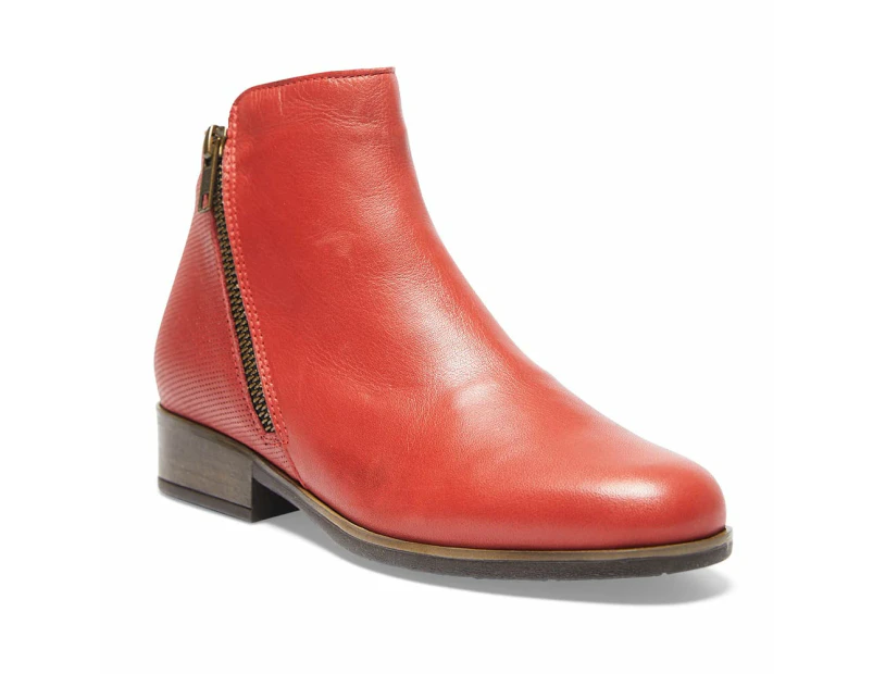 Womens Footwear Wide Steps Lido Red Glove Boot