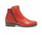 Womens Footwear Wide Steps Lido Red Glove Boot