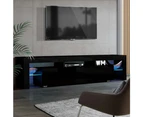 Artiss Entertainment Unit TV Cabinet LED 189cm Black Elo