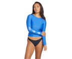 Volcom Women's Simply Core Long Sleeve Rashguard - True Blue