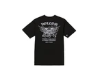 Volcom Men's Tokyo True Featured Artist Yusuke Tiger Short Sleeve T-Shirt - Black