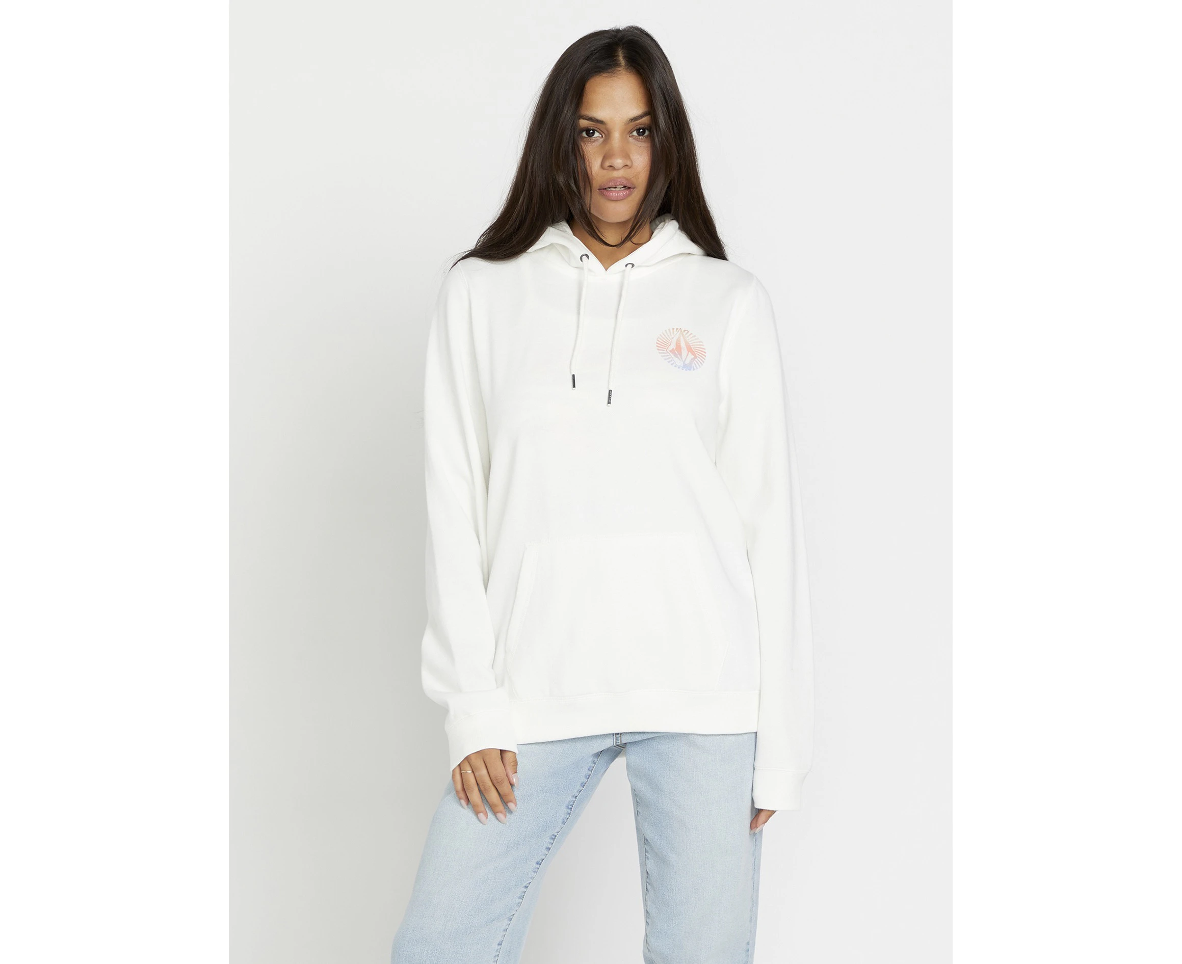 Volcom Women's Truly Deal Hoodie - Star White