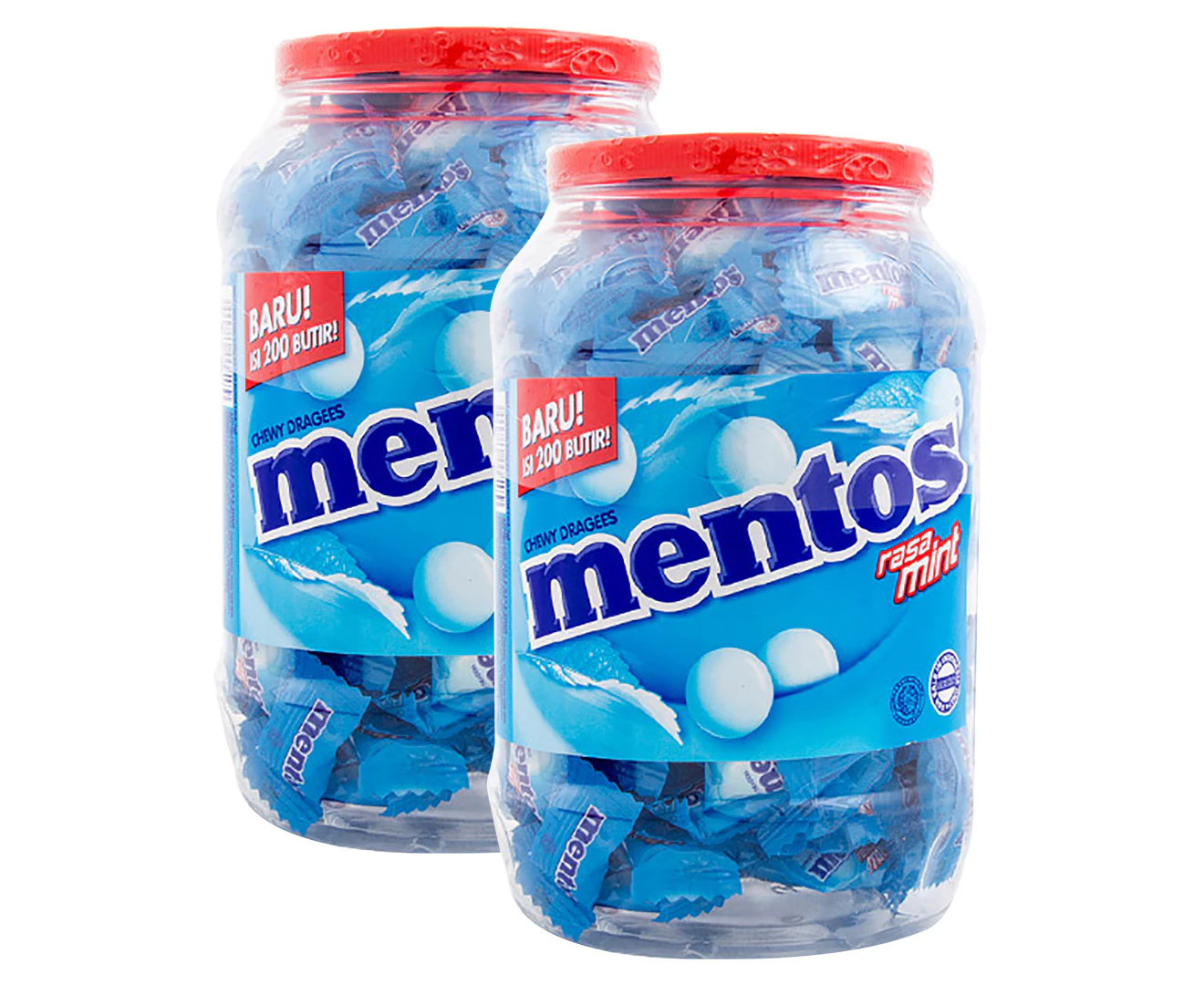 2 x Jumbo Mentos Mint Jar 540g