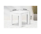 ALFORDSON Wooden Side Desk Outdoor Coffee Table White