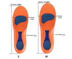 Plantar Fasciitis Shoe Insoles Foam Cushioned Shoe Inserts Shock Absorption Boot Insoles For Sports