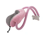 Neck Pillow Phone Holder U Shaped Pillow With Lazy Phone Bracket For Travel Office Light  Pink Free Size