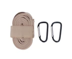 Camping Storage Strap 10.17Ft Long Durable Nylon Adjustable 7 Round Holes Widely Used Hammock Straps With 2 Carabiners