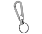 Lightweight Titanium Alloy Key Chain Waist Hanging Keyring Outdoor Climbing Key Holdergrey