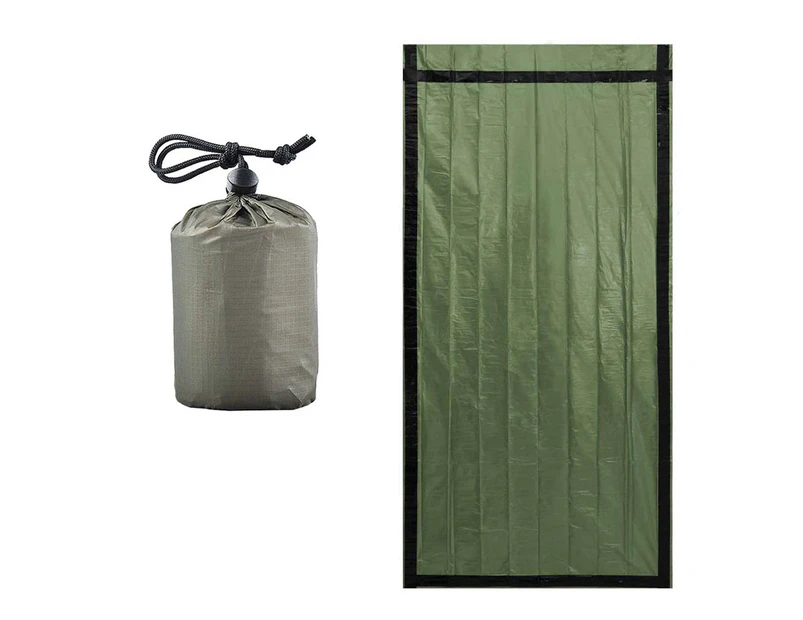 Emergency Sleeping Bag Waterproof Ultralight Thermal Sleeping Bag Lengthened Pe Aluminum Film Survival Blanket For Outdoor Camping Hiking