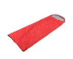 Adult Outdoor Envelope Sleeping Bag With Hood Waterproof For Camping Hiking Backpacking Red