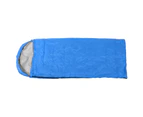 Adult Outdoor Envelope Sleeping Bag With Hood Waterproof For Camping Hiking Backpacking Blue