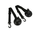 2Pcs 9Cm Suction Cup Anchor Securing Hook Tie Downs With Carabiner For Car Side Awning