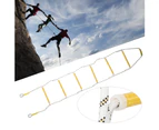 2M/6.6Ft Emergency Fire Escape Rescue Nylon Soft Safety Ladder Engineering Outdoor Use2M