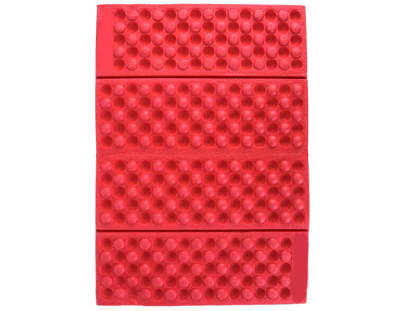 Outdoor Foam Waterproof Garden Cushion Seat Pad Camping Portable Folding Mat ( Red+ Black)
