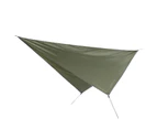 360X290Cm Camping Cover Waterproof Multifunction Rhombus Canopy Beach Shade Cloth Army Green