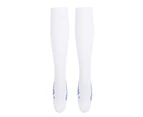 1 Pair Of Men Women Sports Running Compression Socks Pain Relief Legs Support For Outdoor Cycling( White Knee High Xl)