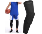 Sport Cellular Basketball Kneecap Ultrathin Breathable Anticollision Elasticity Protective Gear For Adult Children Black Xxl