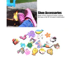 54Pcs Shoe Charm 18 Animals Waterproof Pvc Cute Lightweight Shoe Pins For Diy Decoration